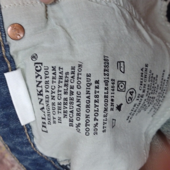 Blank NYC The Barrow Vintage High Rise Shorts Size 24 - Picture 3 of 5